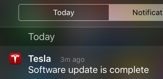 Update notification